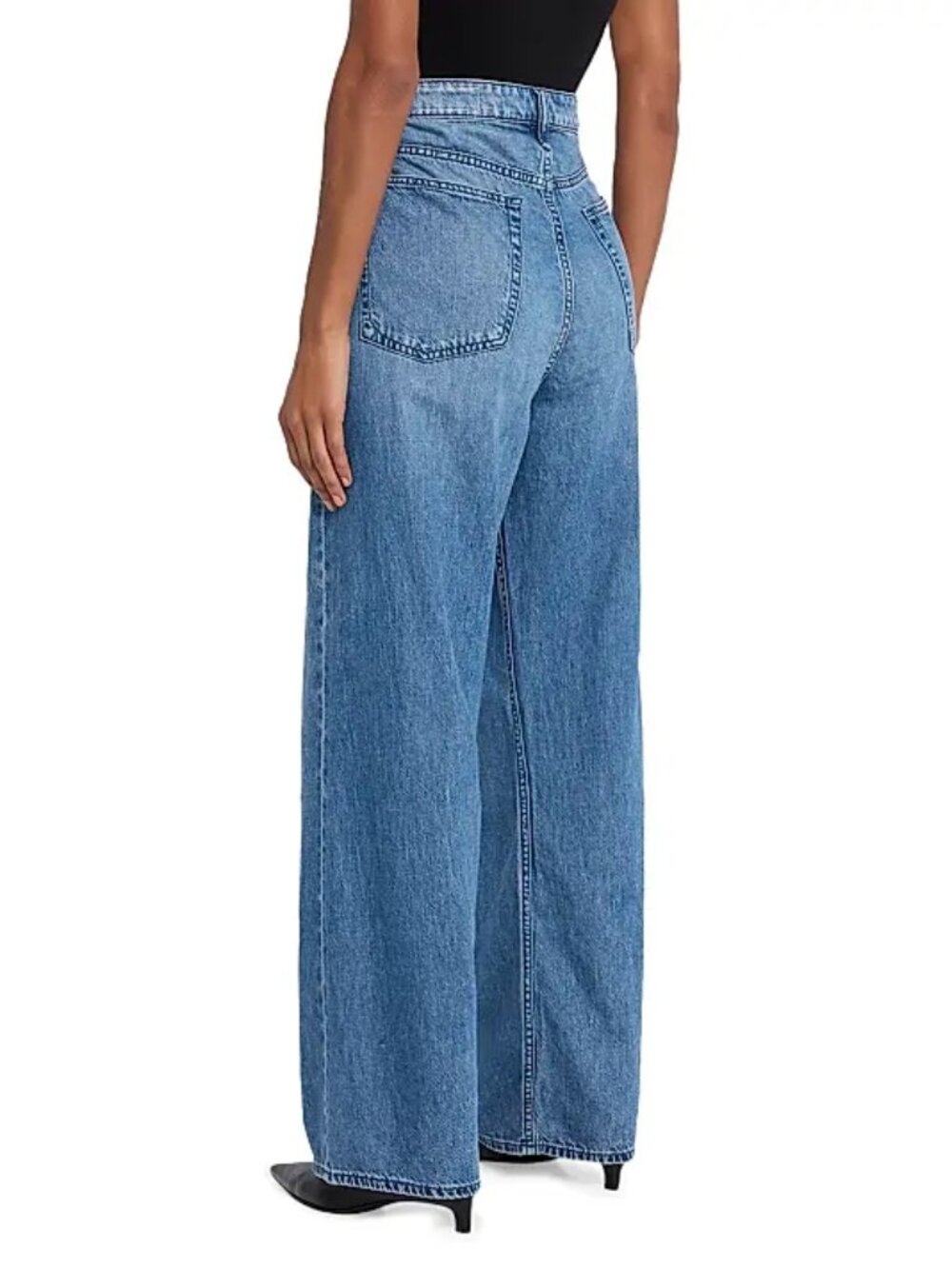 Rag & Bone Logan Featherweight Wide Leg Jeans - Picture 4 of 16
